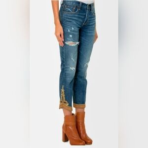 Ralph Lauren Cropped Straight Denim Pants Size 28